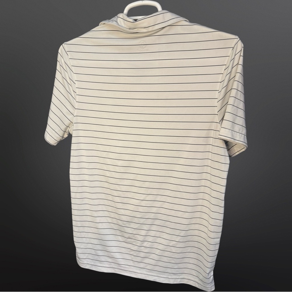 Champion White and Black Striped Polo Shirt - Picture 4 of 7
